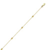 D/C and Mini Polished Bead Adjustable Anklet