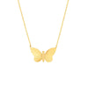 Fluted Butterfly Necklace