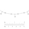 CZ Bezel Station and Drop Adjustable Choker