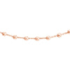 Diamond-Cut Bead Station Choker Chain Adjustable Lobster Lk