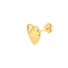 Faceted Heart Stud Earrings