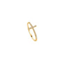 Sideways Cross Ring with 1/6tcw Diamond