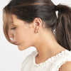 Pentagon Shaped Hoop Earrings