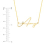 Signature Diamond Bezel Nameplate Necklace