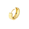 High Polished Round Hoop Earrings
