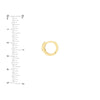 Double Bar Ascending Diamond Hoop Earrings