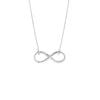 Plated Sterling Silver Infinity Necklace