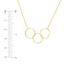 Interlocking Open Circles Necklace