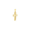 Diamond Cut Middle 3D Cross Pendant