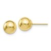 10k Polished Ball Post Earrings