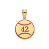 Personalized Baseball Enameled Pendants