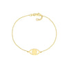 Evil Eye Cutout Adjustable Bracelet