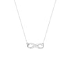 Half-CZ Infinity Adjustable Necklace