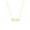 Half-CZ Infinity Adjustable Necklace