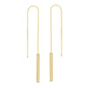 Wide Bar Threader Earrings
