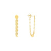 Front to Back Full Mini Disc Drape Earrings