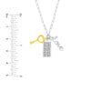 Sterling Silver Sweetheart Paper Clip Chain Charm Necklace