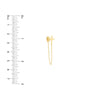 Front to Back Cross Chain Earrings