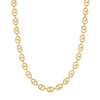 10mm Puff Mariner Chain with Fancy Oval Lobster Lock