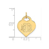 Script Designer Heart Monogram Pendants