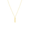 5mm Vertical Script Numeral Necklace