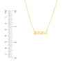 5mm Block Font Nameplate Necklace
