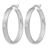 Sterling Silver Rhodium In/Out D/C Earrings