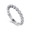 Platinum Single Prong Diamond Anniversary Band