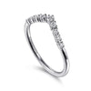 14K White Gold Diamond Matching Wedding Band