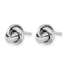 14K White Gold Polished Post Earrings