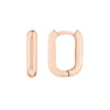 15mm Oblong Polished Mini Hoops