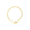 Mini Pushlock Curb Chain Bracelet