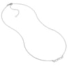 Solid and Open Hearts Bar Necklace