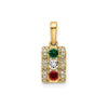 Family Jewelry Birthstone &amp; Diamond Set Pendant