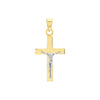 Two Tone Crusifix Pendant