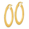 14K Brushed Hinged Hoop Earrings