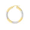 Two-Tone D/C Patterned Hoops