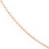 2.5mm Paper Clip Chain with Pear Shape Lock