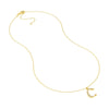 Diamond Gothic 'C' Necklace