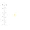 2pt Diamond Cross Stud Earrings
