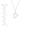 Script “C” Initial with Diamond Bezel Necklace