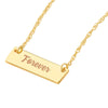 So You Mini Engravable Bar Adjustable Necklace