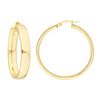 30mm Round Polished Hoops