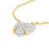 Diamond Pave Heart Pendant Necklace (1/2tcw)