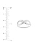 Plated Sterling Silver Infinity Ring
