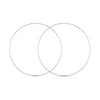 75mm Endless Wire Hoop Earrings