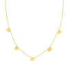 Double Disc Dangle Adjustable Necklace
