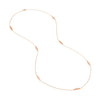 Sterling Silver Marquise Station Long Necklace