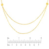 Graduated Hammered Mariner Chain Necklace