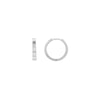 Square Design Huggie Hoop Earrings